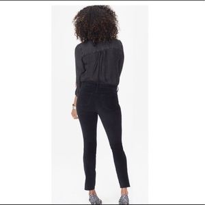 NYDJ Straight Leg Black Denim Jeans